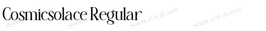 Cosmicsolace Regular字体转换